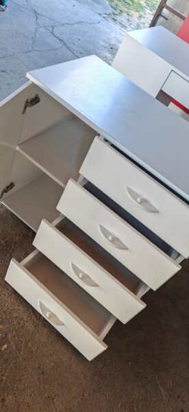 Bambino komoda, ormarić beli, sa 4 fioke